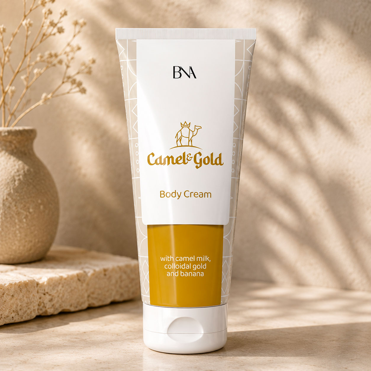 Camel & gold body cream - 200 ml
